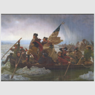 Crossing Delaware 1776: General George Washington Tissue Paper