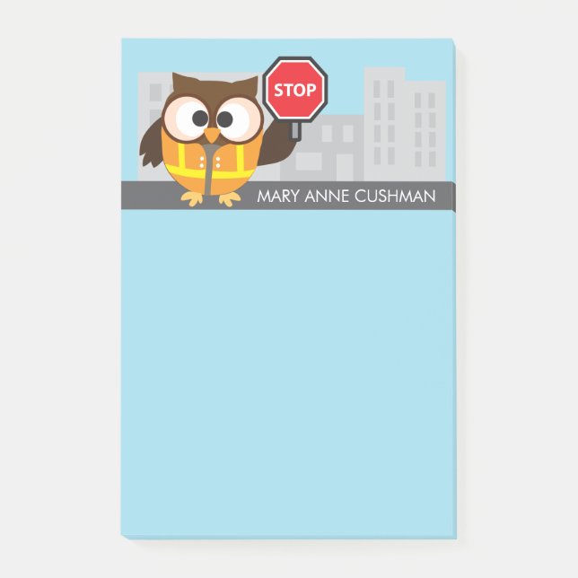 Crossing Guard School Safety Patrol Thank You Post-it Notes (Front)