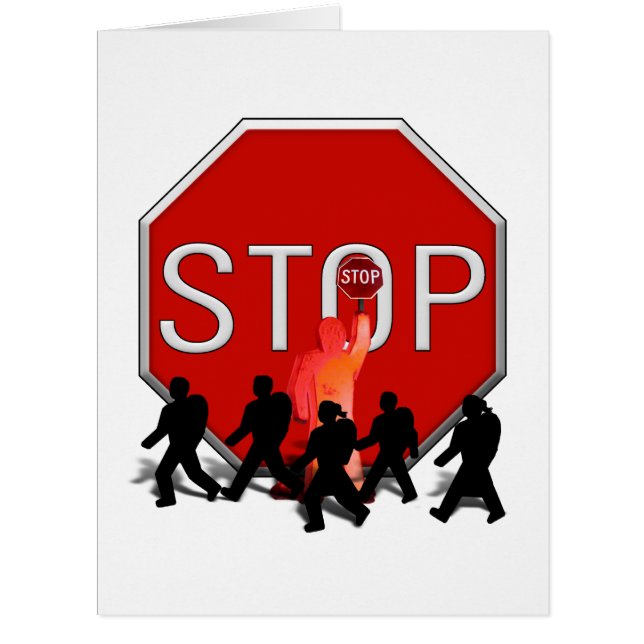 Crossing Guard w/Kids & Stop Sign (Front)
