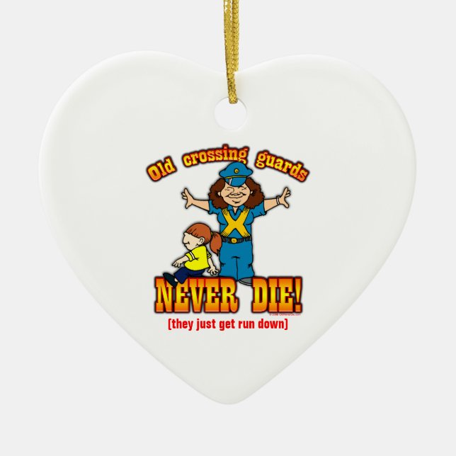 Crossing Guards Ceramic Ornament (Front)