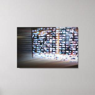 Crossing online borders canvas print