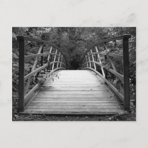 Crossing Over (b&w) Postcard