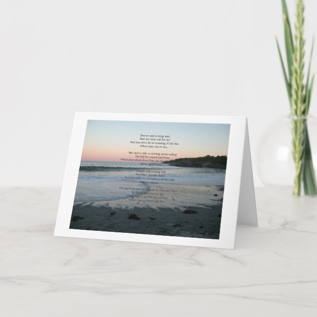 "Crossing the bar" Card (Front)