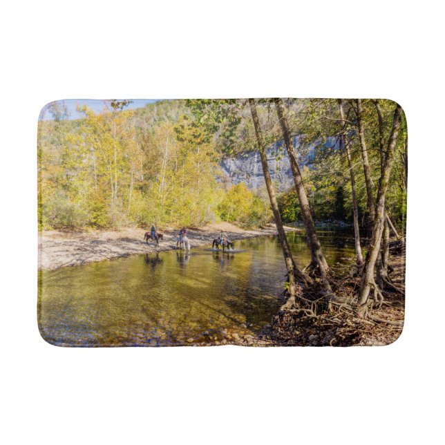 Crossing The Buffalo River Bath Mat (Front)