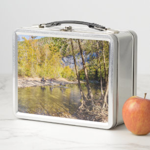 Crossing The Buffalo River Metal Lunch Box