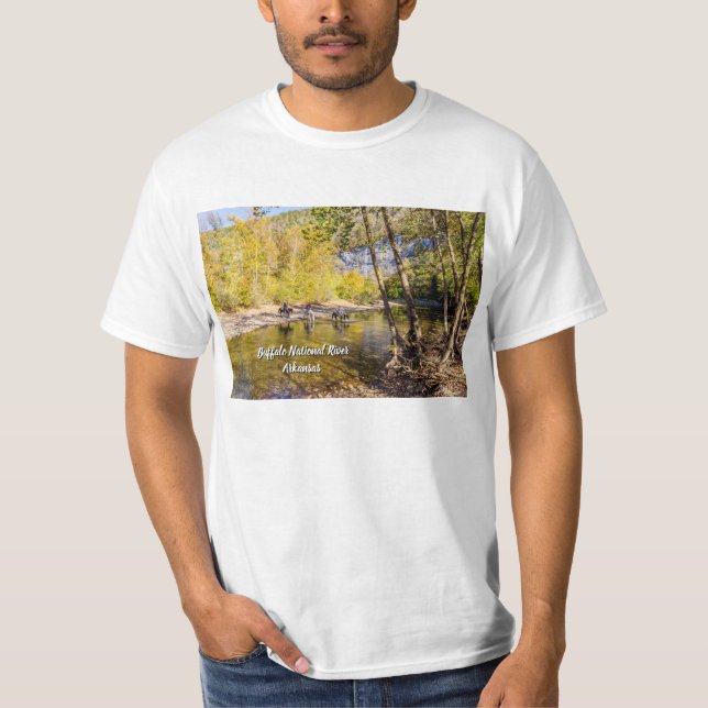 Crossing The Buffalo River T-shirt (Front)