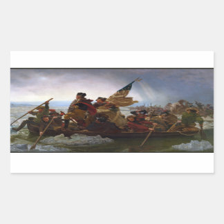 Crossing the Delaware River, George Washington Sticker