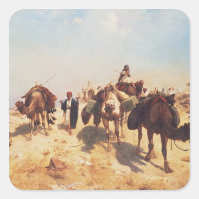 Crossing the Desert Square Sticker (Front)