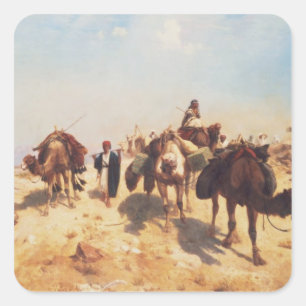 Crossing the Desert Square Sticker
