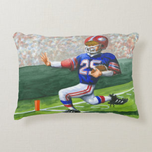 Crossing the Goal Line for a Touchdown Accent Pillow