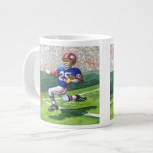 Crossing the Goal Line for a Touchdown Large Coffee Mug