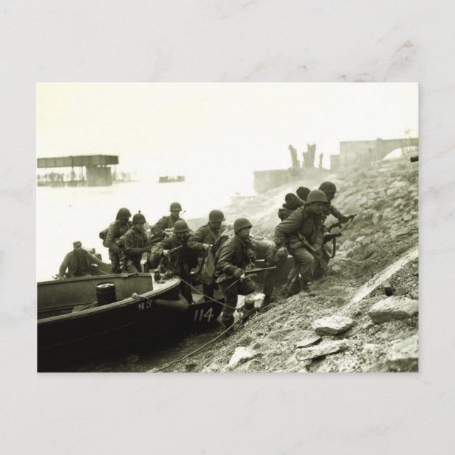 Crossing the Rhine Postcard (Front)