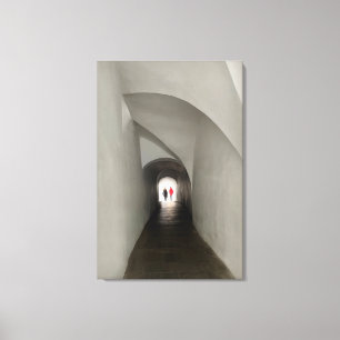 Crossing the tunnel canvas print