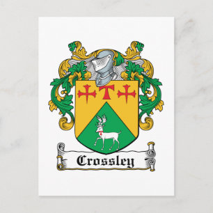 Crossley Family Crest Postcard