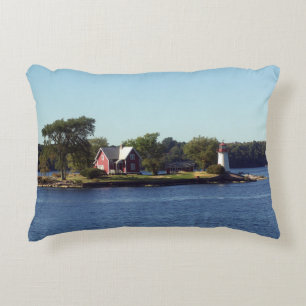 Crossover Island Lighthouse accent pillow