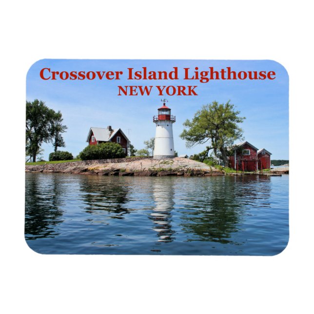 Crossover Island Lighthouse, New York Flexi-Magnet Magnet (Horizontal)