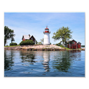 Crossover Island Lighthouse, New York Photo Print