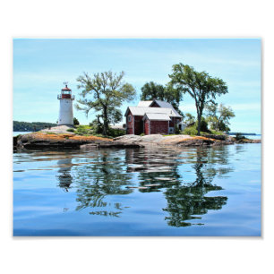 Crossover Island Lighthouse, New York Photo Print