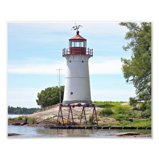 Crossover Island Lighthouse, New York Photo Print (Front)