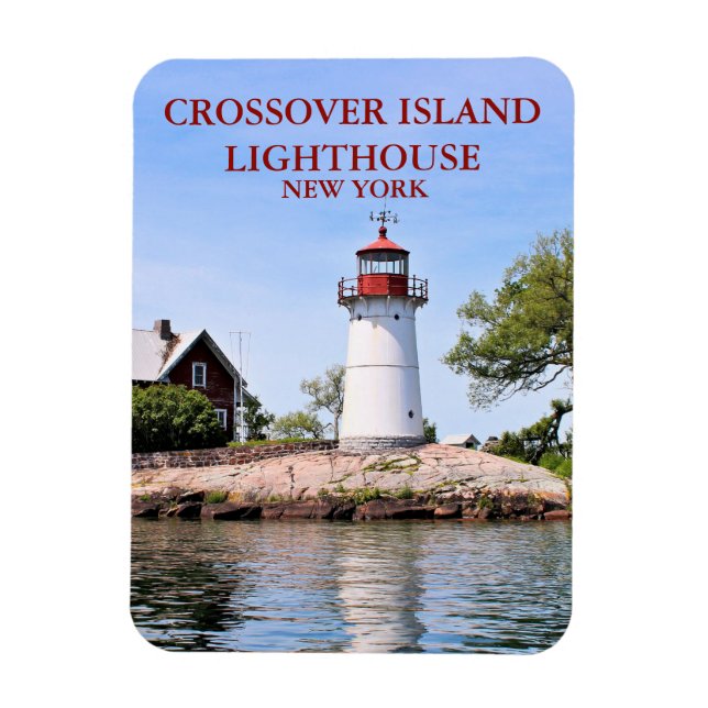 Crossover Island Lighthouse, NY Flexi Magnet (Vertical)