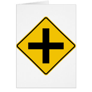 Crossroad Intersection Highway Sign