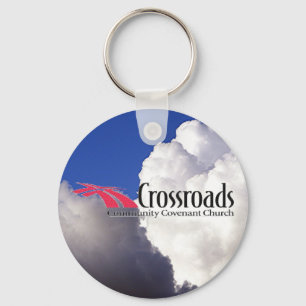 Crossroads, cloudy keychain