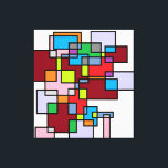 Crossroads - Etude No. 3: Multidimensional Reality Canvas Print<br><div class="desc">Dive into the complexity of modern existence with 'Crossroads - Etude No. 3'. This abstract masterpiece uses overlapping rectangular forms and a rich palette of deep reds, blues, and earth tones to represent the intersection of different life paths and dimensions. A perfect conversation starter, this artwork brings a sense of...</div>