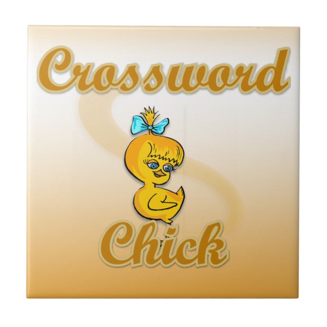 Crossword Chick Tile (Front)