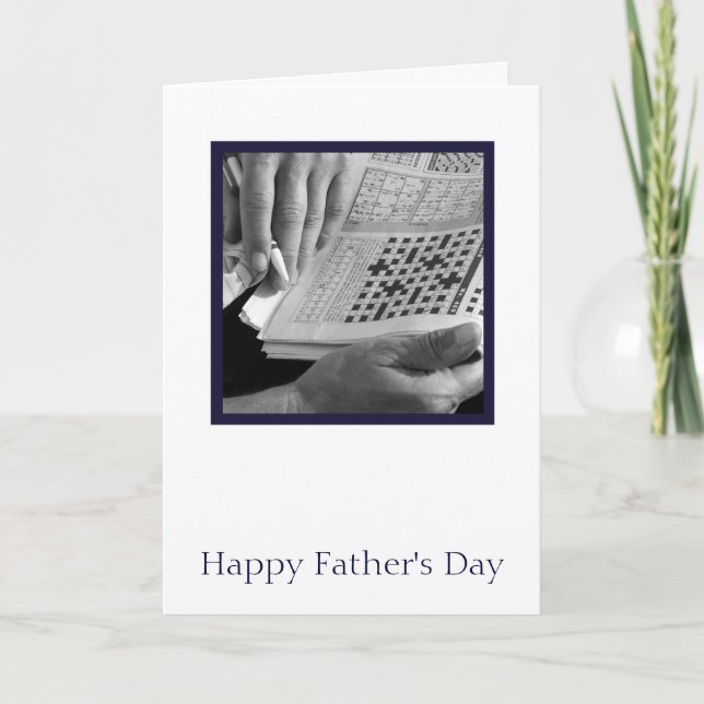 Crossword Father's Day Card (Front)
