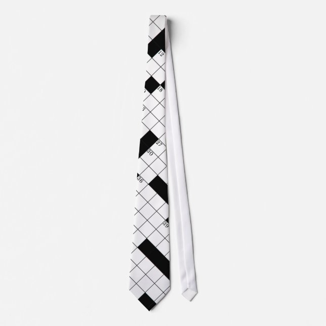 Crossword Grid Tie (Front)