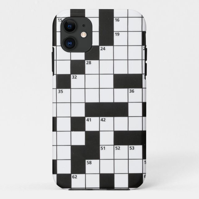 Crossword Puzzle Case-Mate iPhone Case (Back)