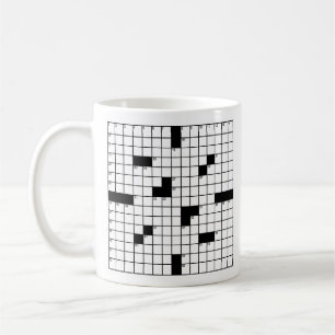 Crossword Puzzle Grid Mug