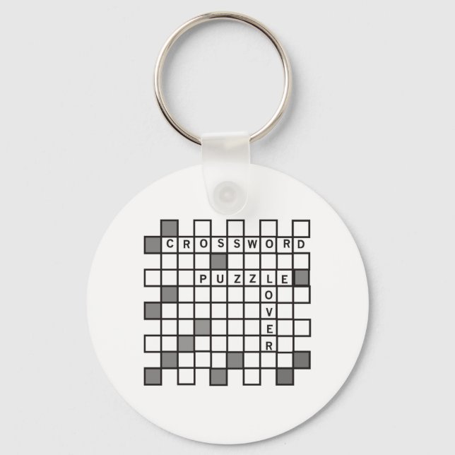 Crossword Puzzle Keychain (Front)