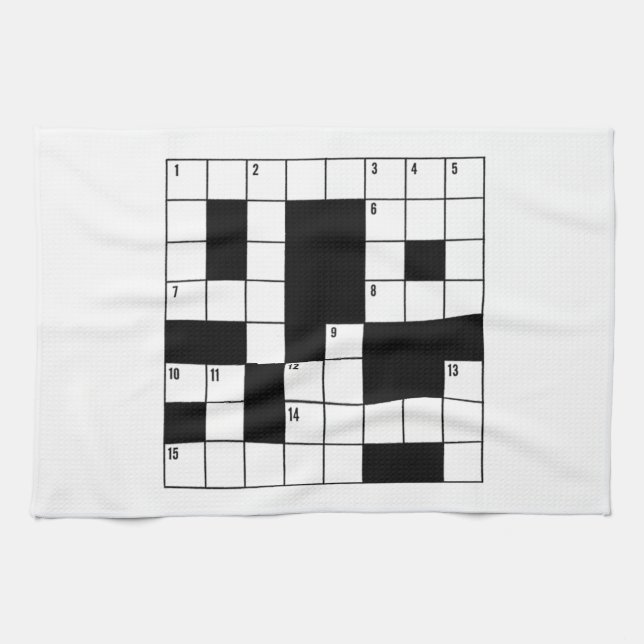 Crossword Puzzle Kitchen Towel (Horizontal)