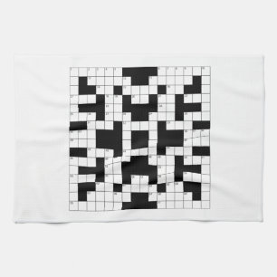 Crossword Puzzle Kitchen Towel