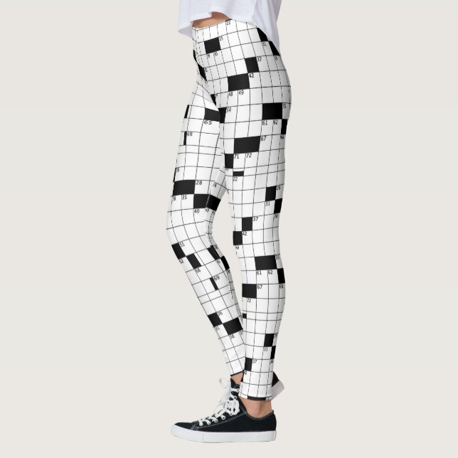 Crossword Puzzle Leggings (Left)