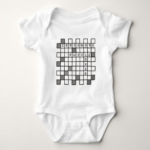Crossword Puzzle Lover Baby Bodysuit