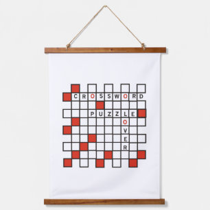Crossword Puzzle Lover Hanging Tapestry