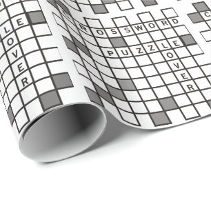 Crossword Puzzle Lover Wrapping Paper