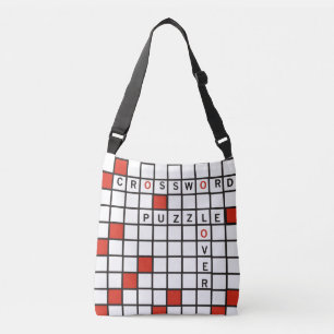 crossword puzzle lovers  crossbody bag
