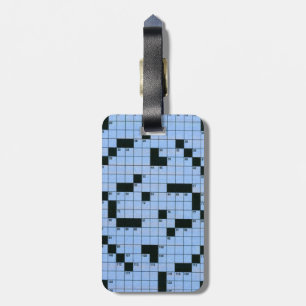 Crossword Puzzle Luggage Tag