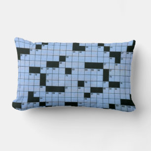 Crossword Puzzle Lumbar Pillow