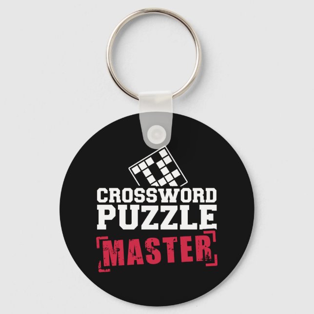 Crossword puzzle master keychain (Front)