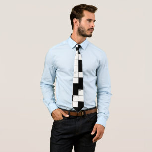 Crossword Puzzle Pattern Tie