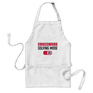 Crossword puzzle solving mode on standard apron