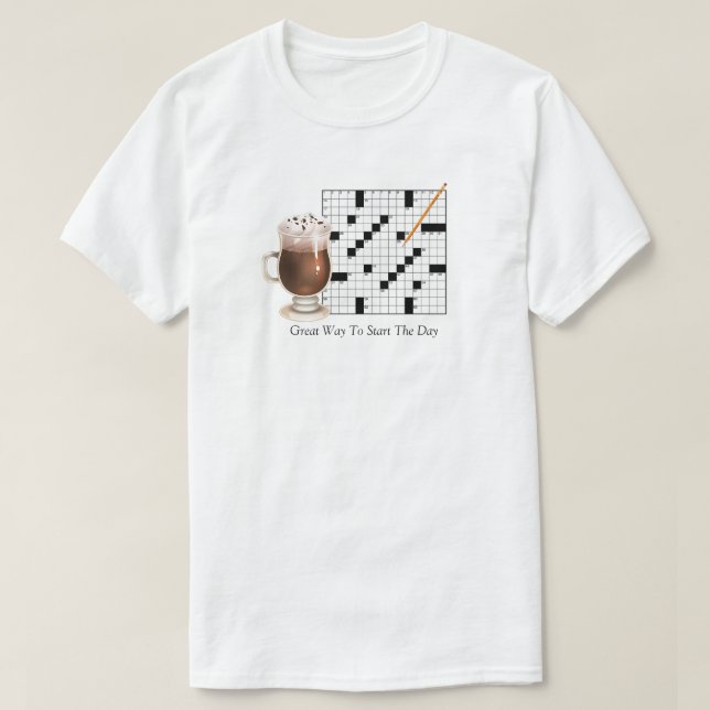 Crossword Puzzle T-Shirt (Design Front)
