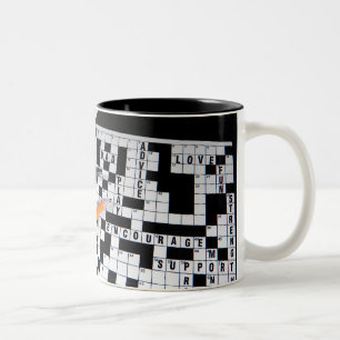 Crossword Puzzle Two-Tone Coffee Mug