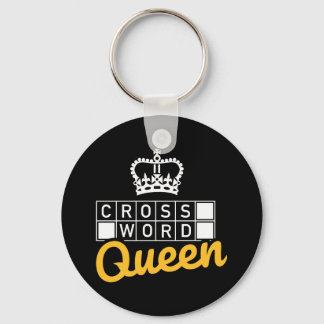 Crossword queen keychain
