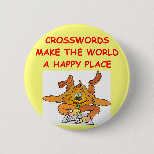 crosswords 2 inch round button