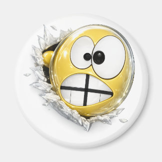 Crossy 3D Emoji Round Magnet